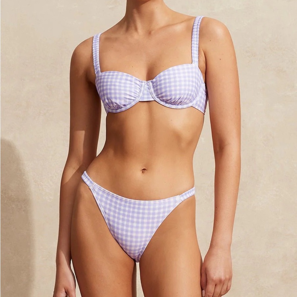 Peony plaid bikini